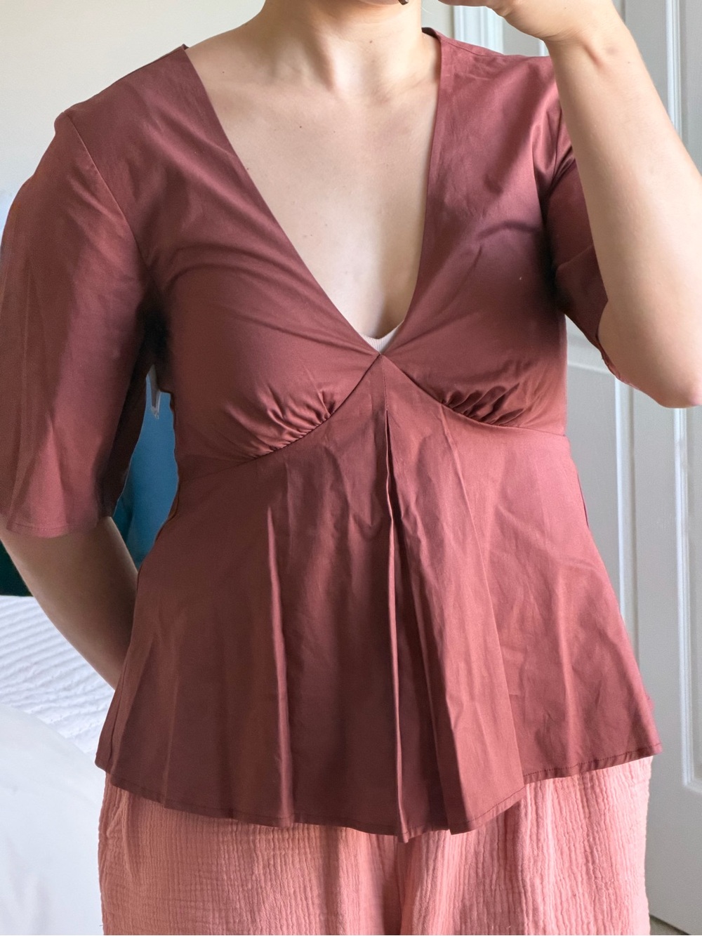 NEW - Nordstrom Chocolate Brown Top